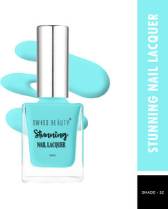 swiss beauty stunning nail polish sb-105-32  long lasting  sky blue