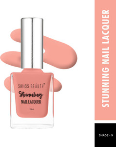 swiss beauty stunning nail polish sb-105-09  long lasting  craze coral