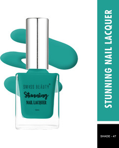 swiss beauty stunning nail polish sb-105-47  long lasting  fish teal