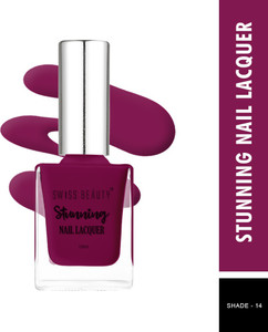 swiss beauty stunning nail polish sb-105-14  long lasting  hot wine