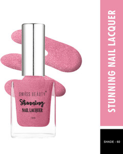 swiss beauty stunning nail polish sb-105-60  long lasting  pearl pink