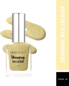 swiss beauty stunning nail polish sb-105-56  long lasting  gold stone