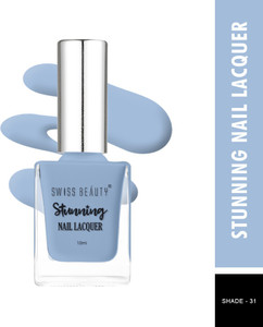 swiss beauty stunning nail polish sb-105-31  long lasting  aspen sky