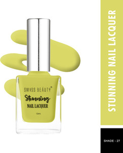swiss beauty stunning nail polish sb-105-27  long lasting  treat lime