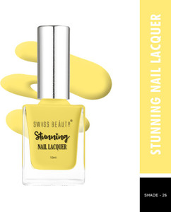 swiss beauty stunning nail polish sb-105-26  long lasting  shark lemon