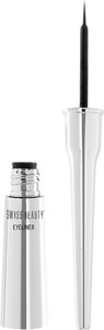 swiss beauty jet black liquid eyeliner  long lasting  waterproof  smudge proof 4 ml