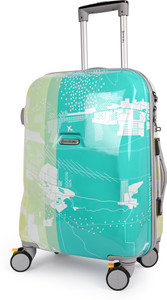 Swiss Era Shelton Printed Polycarbonate Luggage Trolley
