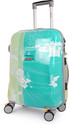 Swiss Era Shelton Printed Polycarbonate Luggage Trolley