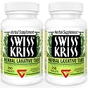 Swiss Kriss Herbal Laxative Tablets, Natural Laxatives for Constipation Relief, Senna Laxative, 250 tablets, (Pack of 2)