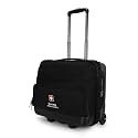 SWISS MILITARY PILOTPRO Hard-Soft Overnighter Cabin Luggage Travel Trolley Suitcase Bag with 15.6-Inch Laptop Compartment, Business File Organizer, Premium Wheels, Push Button Handle (30L) Black