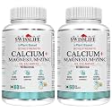 Swisslife Forever Calcium + Magnesium + Zinc + Vit. D3 + Vit. B12 + Vit. K2 Tablets For Men And Women (60 Tablets, Pack of 2)