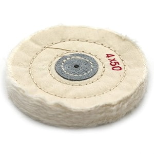 swisso 4 inch cloth buffing polishing wheel buffer polish grinder white pad 4mm arbor