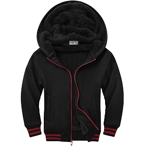 SWISSWELL Boys Fleece Hoodie Kids Hooded Jacket
