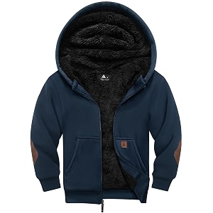 SWISSWELL Boys Fleece Hoodie Kids Hooded Jacket