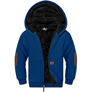 SWISSWELL Boys Fleece Hoodie Kids Hooded Jacket