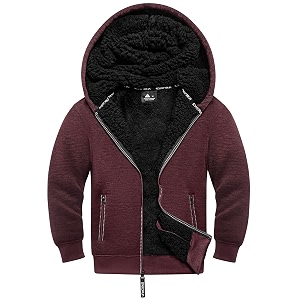 SWISSWELL Boys Fleece Hoodie Kids Hooded Jacket