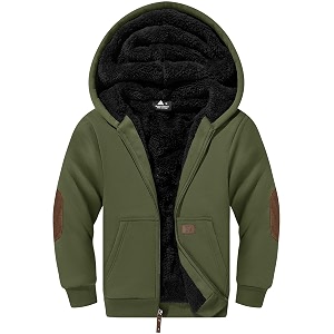 SWISSWELL Boys Fleece Hoodie Kids Hooded Jacket