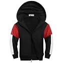 SWISSWELL Boys Fleece Jacket Long Sleeve Sherpa Lined Zip Up Hoodies Soft Warm Sweatshirt Outerwear for Kids 6-15 Years