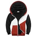 SWISSWELL Boys Fleece Jacket Long Sleeve Sherpa Lined Zip Up Hoodies Soft Warm Sweatshirt Outerwear for Kids 6-15 Years