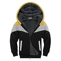 SWISSWELL Boys Fleece Jacket Long Sleeve Sherpa Lined Zip Up Hoodies Soft Warm Sweatshirt Outerwear for Kids 6-15 Years