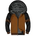 SWISSWELL Boys Fleece Jacket Sherpa Lined Zip Up Hoodie for Kids