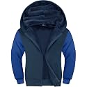 SWISSWELL Boys Fleece Jacket Sherpa Lined Zip Up Hoodie for Kids