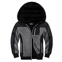 SWISSWELL Boys Fleece Jacket Sherpa Lined Zip Up Hoodie for Kids