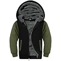 SWISSWELL Boys Fleece Jacket Sherpa Lined Zip Up Hoodie for Kids
