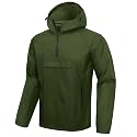 SWISSWELL Men's Rain Jacket Waterproof Lightweight Pullover with Hood