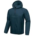 SWISSWELL Men's Rain Jacket Waterproof Lightweight Pullover with Hood
