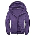 SWISSWELL Men Zip Up Hoodies Sherpa Lined Jacket Heavyweight Fleece Sweatshirt Winter Warm Hooded Coat
