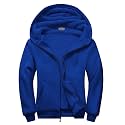 SWISSWELL Men Zip Up Hoodies Sherpa Lined Jacket Heavyweight Fleece Sweatshirt Winter Warm Hooded Coat