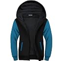 SWISSWELL Men Zip Up Hoodies Sherpa Lined Jacket Heavyweight Fleece Sweatshirt Winter Warm Hooded Coat
