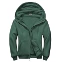 SWISSWELL Men Zip Up Hoodies Sherpa Lined Jacket Heavyweight Fleece Sweatshirt Winter Warm Hooded Coat