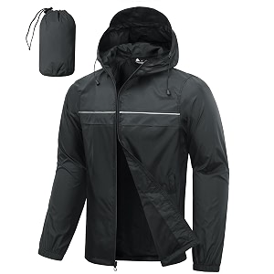 SWISSWELL Mens Rain Jacket Coats Packable