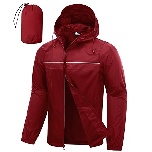 SWISSWELL Mens Rain Jacket Coats Packable