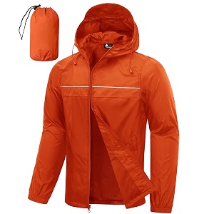 SWISSWELL Mens Rain Jacket Coats Packable