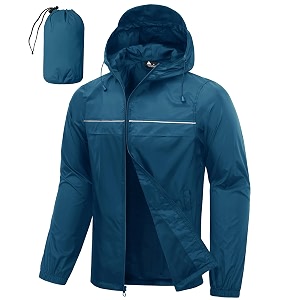 SWISSWELL Mens Rain Jacket Coats Packable