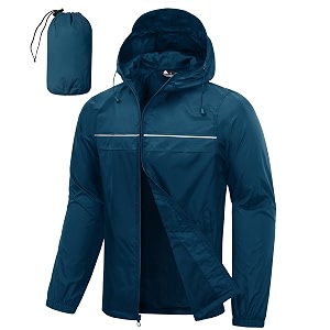SWISSWELL Mens Rain Jacket Coats Packable