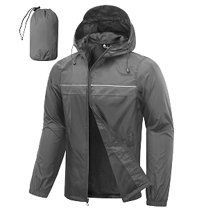 SWISSWELL Mens Rain Jacket Coats Packable