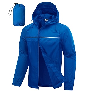 SWISSWELL Mens Rain Jacket Coats Packable