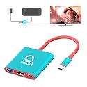 Switch 2 Dock, Portable TV Docking Station for Steam Deck/ROG Ally/Legion GO, 3-in-1 Switch 2 TV Travel Dock with HDMI 4K@144Hz or 4K@60Hz, USB 3.0 and 100W Charge PD Port