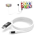USB C to DisplayPort Cable for Nintendo Switch Dock Support 8K@60Hz 6.6FT, Switch Dock with 100W PD for Nintendo Switch NS/OLED Mode- (USB C to DP1.4 Black and White) Not for Switch 2
