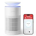 SwitchBot Air Purifier for Home Large Room, Matter, Up to 3620 ft², Air Purifier for Wildfire Smoke, Pets, Odors, 20dB, Washable Pre-filter, Pet Mode, RGB Light, Work with Alexa, HomeKit, Google Home