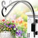 Swivel Bird Feeder Hanger Outdoor: 16 Inch Heavy-Duty Plant Bracket