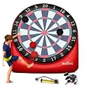 Swooc Games - Premium Inflatable Giant Kick Darts (15+ Ways to Play) - Jumbo Soccer Dartboard with Air Pump - Big Carnival Games - Giant Outdoor Games - Oversized Dart Board Yard &amp; Lawn Game