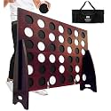 Swooc Games - Premium XL Giant 4 in A Row (4ft x 3ft) All Weather with Carrying Case & 60% Quieter Design - Giant Connect Outdoor Game - Outdoor Games for Family - Jumbo Lawn Activity - Outside Fun
