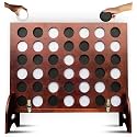Swooc - Giant Four in a Row (All Weather) with Carrying Case & 60% Quieter Design - Giant Game Outdoor for Adults and Family - 4 in a Row Life Size Yard Games for Kids and Adults