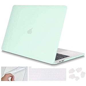 swook case for m2 macbook pro 13 inch withwithout touch bar plastic hard shell case cover with keyboad dustplugs trackpad green