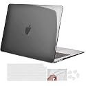 SwooK Case for M2 MacBook Pro 13 inch with/Without Touch Bar Plastic Hard Shell Case Cover with Keyboad Dustplugs TrackPad (Crystal Grey)